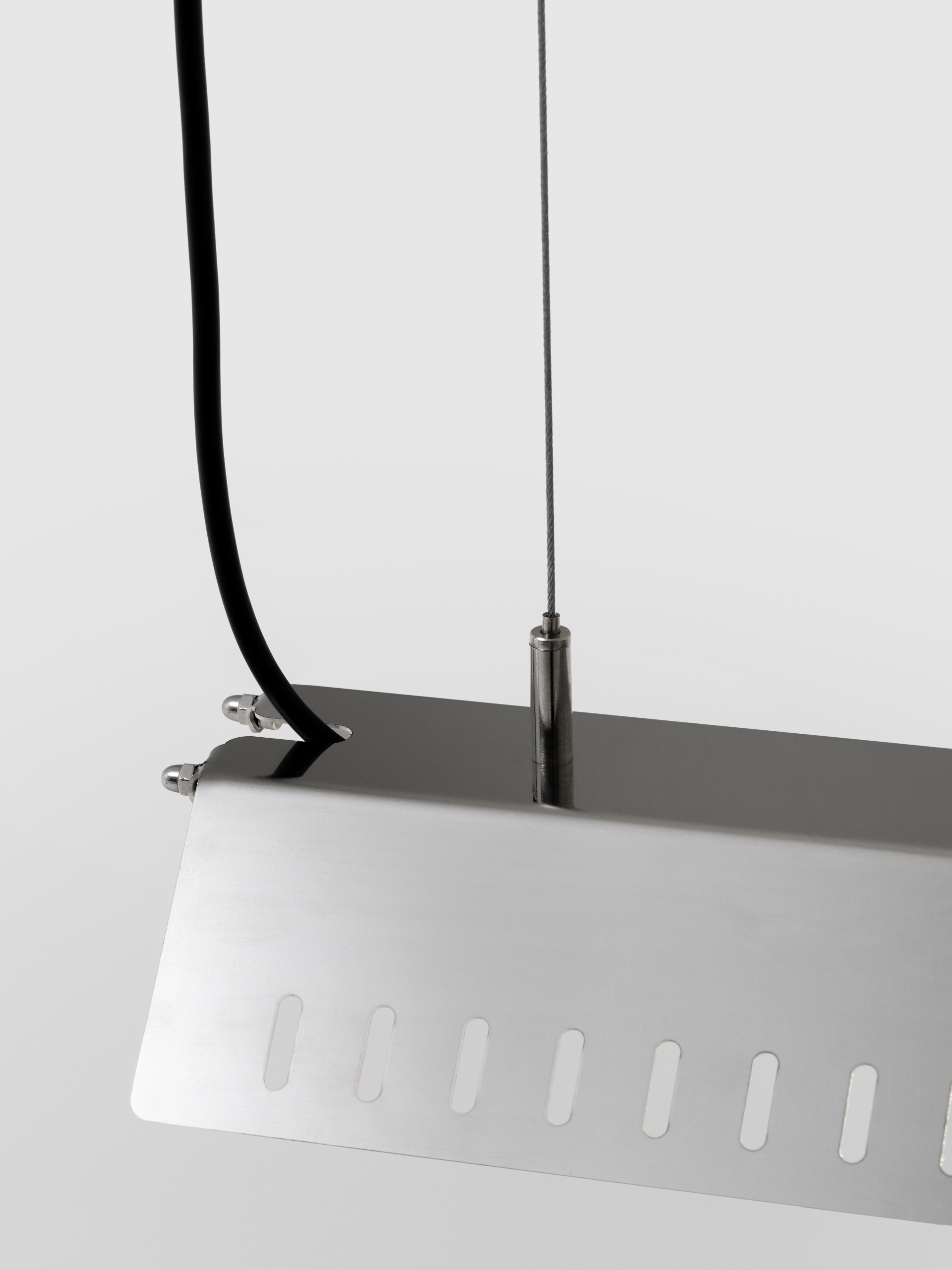 NM28: dry-assembled stainless steel lamp by NM3